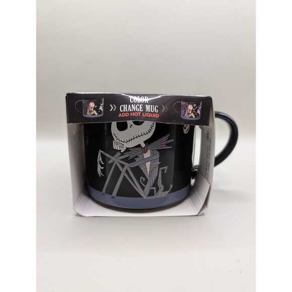 NEW Nightmare Before Christmas, Color Changing Coffee Mug, Jack And Sally 15 Oz - Picture 1 of 5